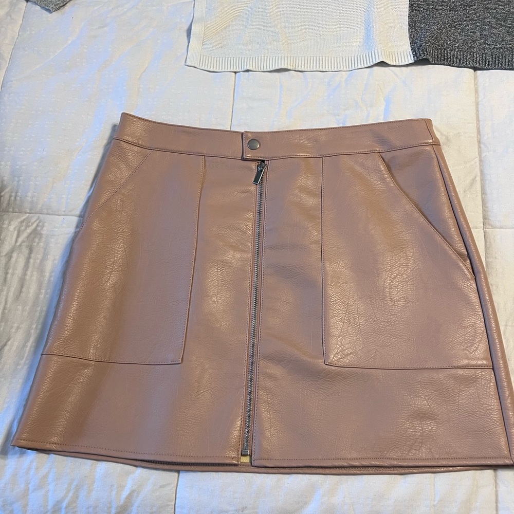 Pleather Skirt